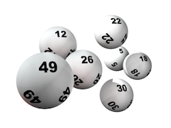 Bollar används vid nummerdragningen i Keno