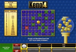 Keno kan du spela online hos de flesta spelbolag